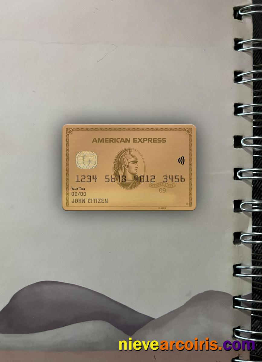 USA Maryland Howard Personal bank AMEX gold card photolook